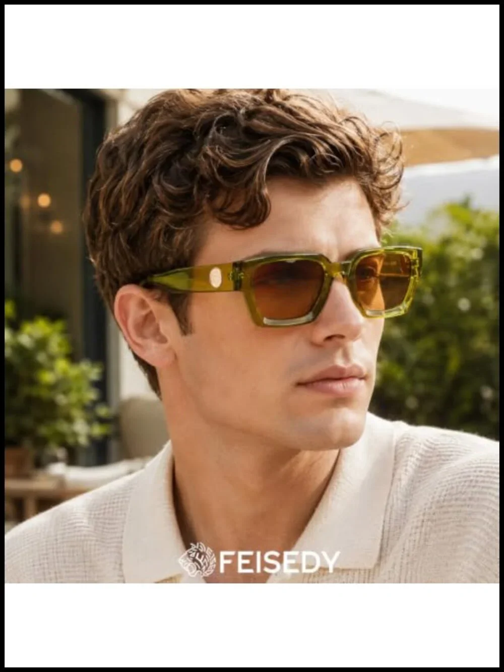 Retro 90s Chunky Square Sunglasses UV400 Non-Polarized